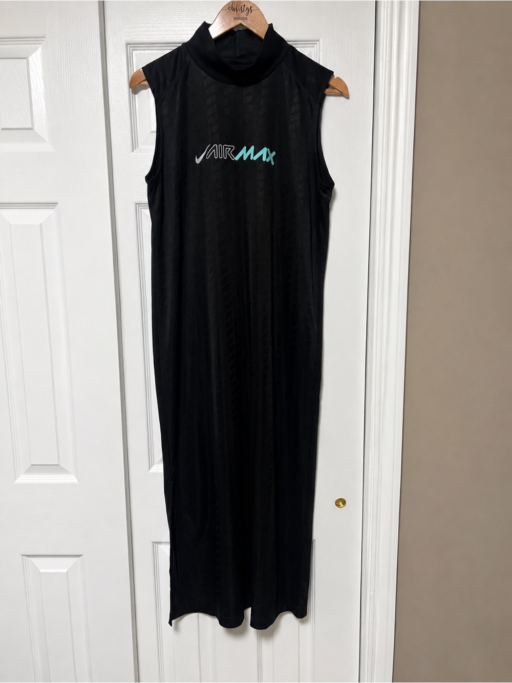 Nike Sportswear Air Max Mock Neck Maxi size M Dress CZ8282-010